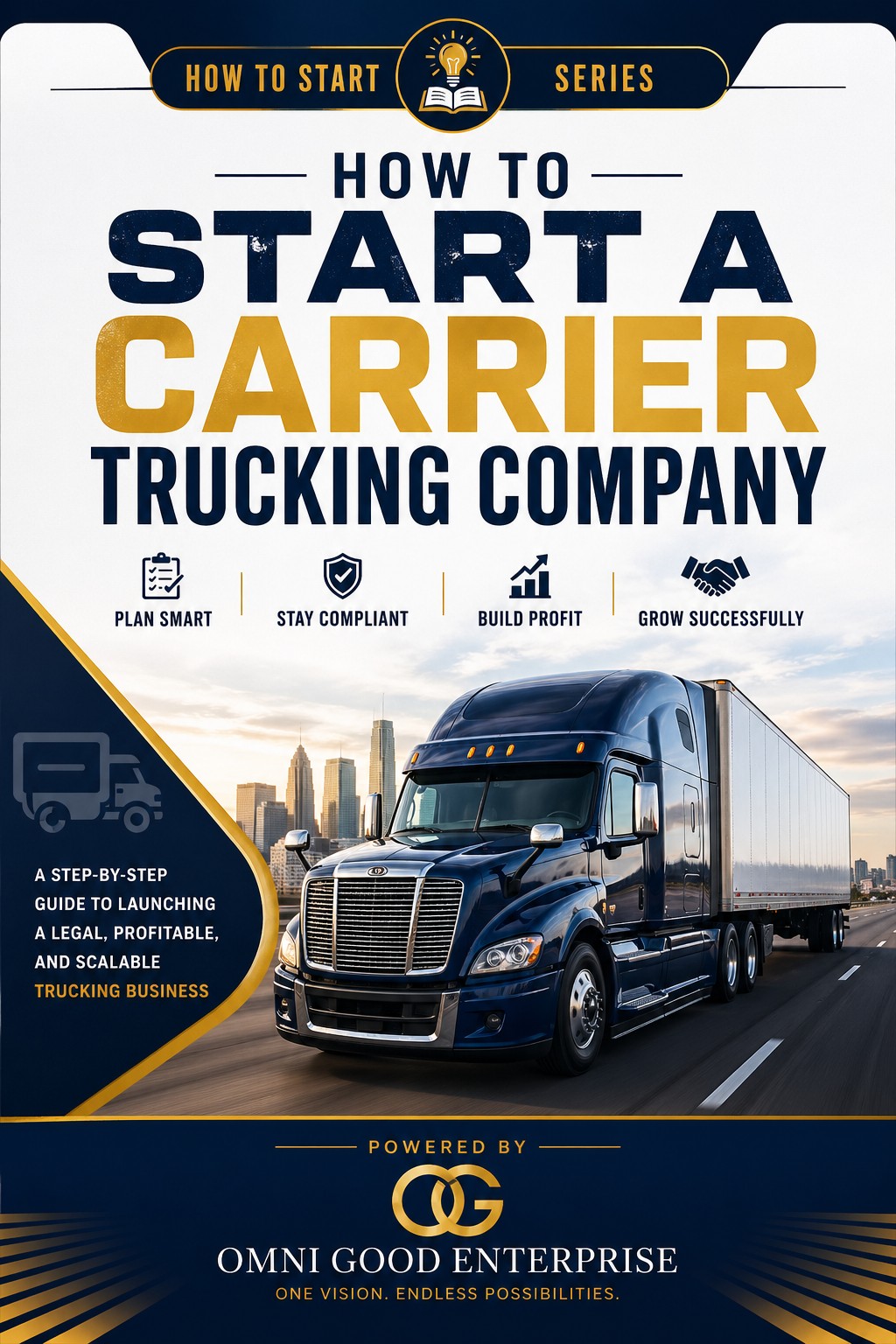 How to Start a Carrier Trucking Company — book cover